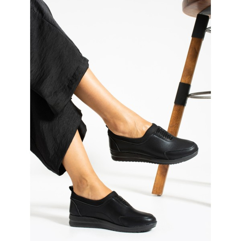 Kaof Shoes Kadın Siyah Taşlı Günlük Ayakkabı Ortopedik Anne Babet Ayakkabı Kadın Klasik Ayakkabı Anne Ayakkabısı Kadın Günlük Ayakkabıları Fiyatı