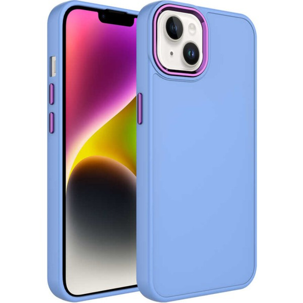 Kap Aksesuar Apple iPhone 13 Kılıf Kamera Korumalı Mat Renkli Silikon Kapak - Lila Cep Telefonu Kılıfı Fiyatı