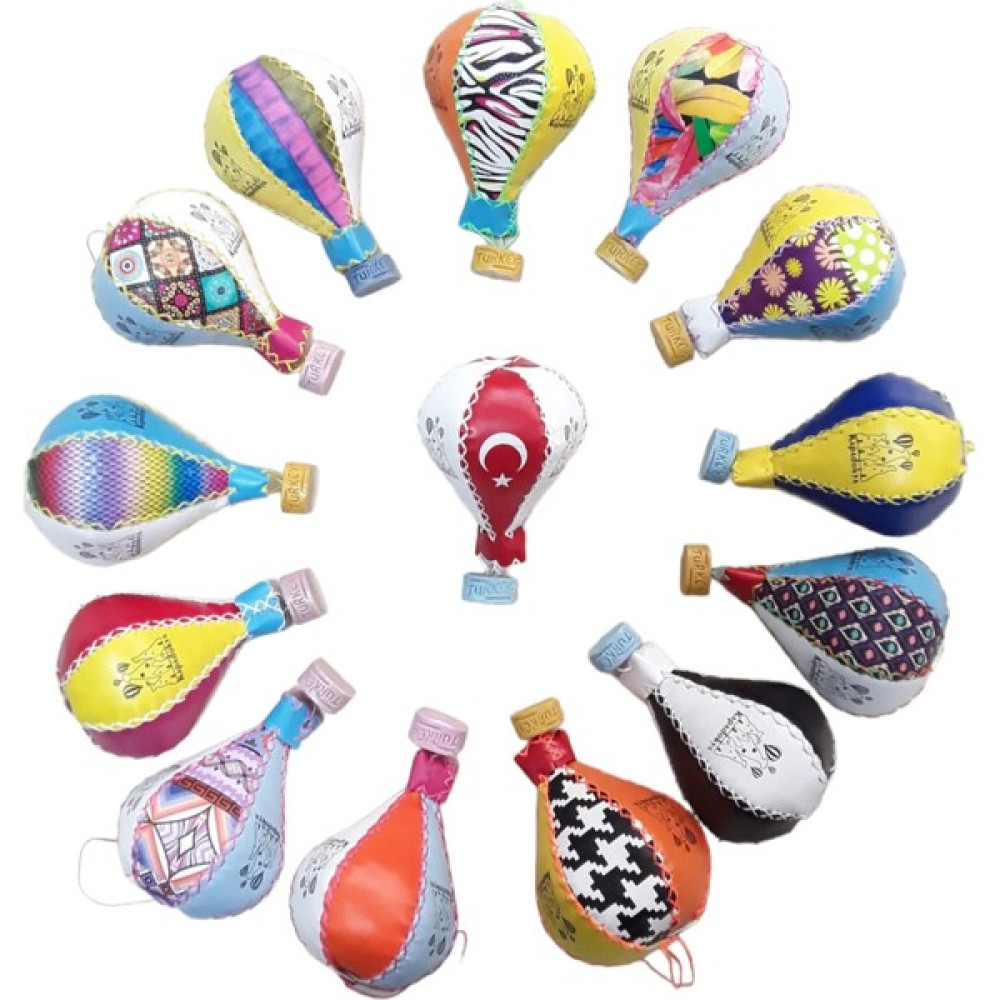 Kapadokya Hediyelik Deri Balon Renkli Büyük (5)Adet - Ahşap Hediyelik Eşya Fiyatı