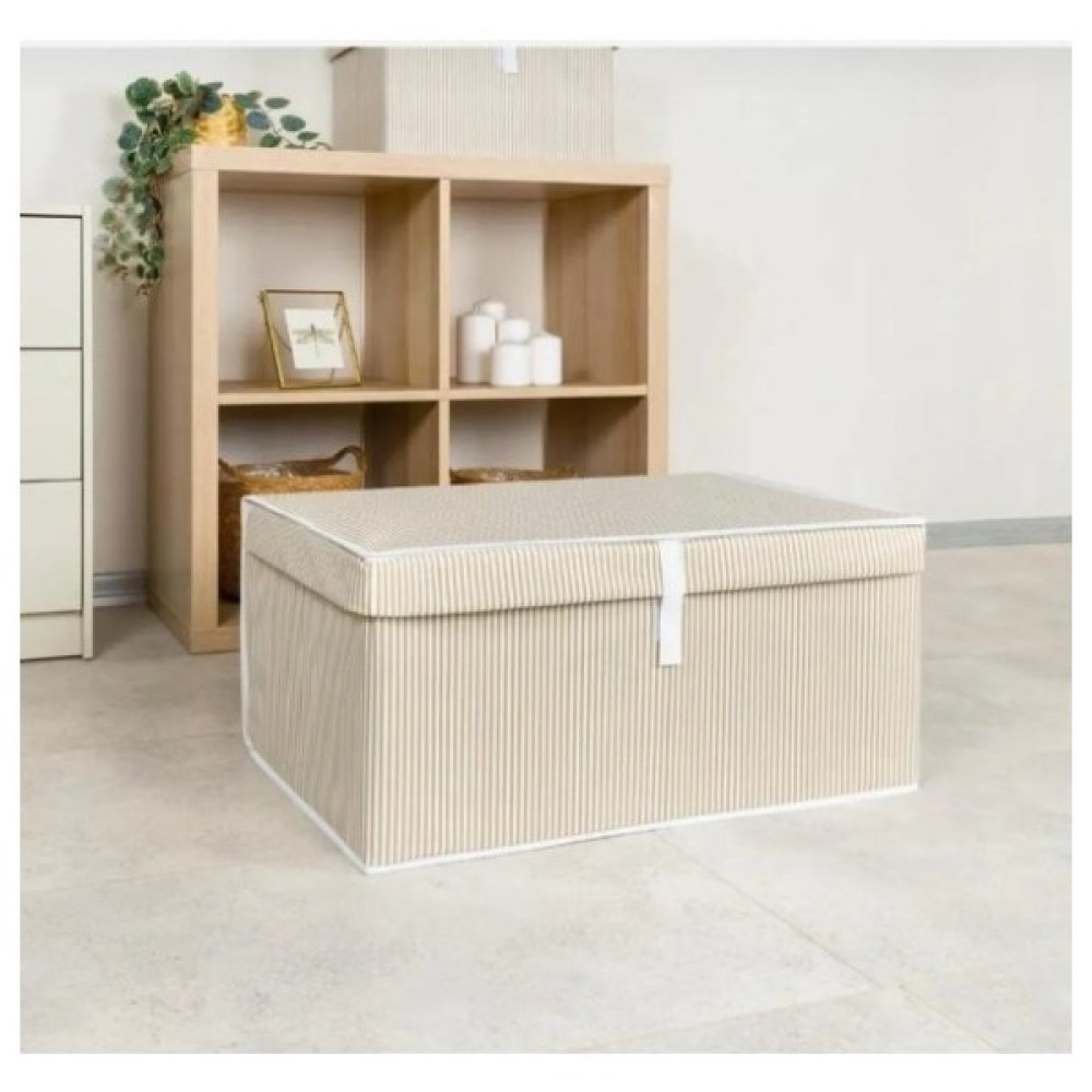 Kapaklı Kutu Hurç Çok Amaçlı Düzenleyici Katlanır Sandık Mega Plus Kahverengi 70x40x30Cm - 18764 Hurç Fiyatı