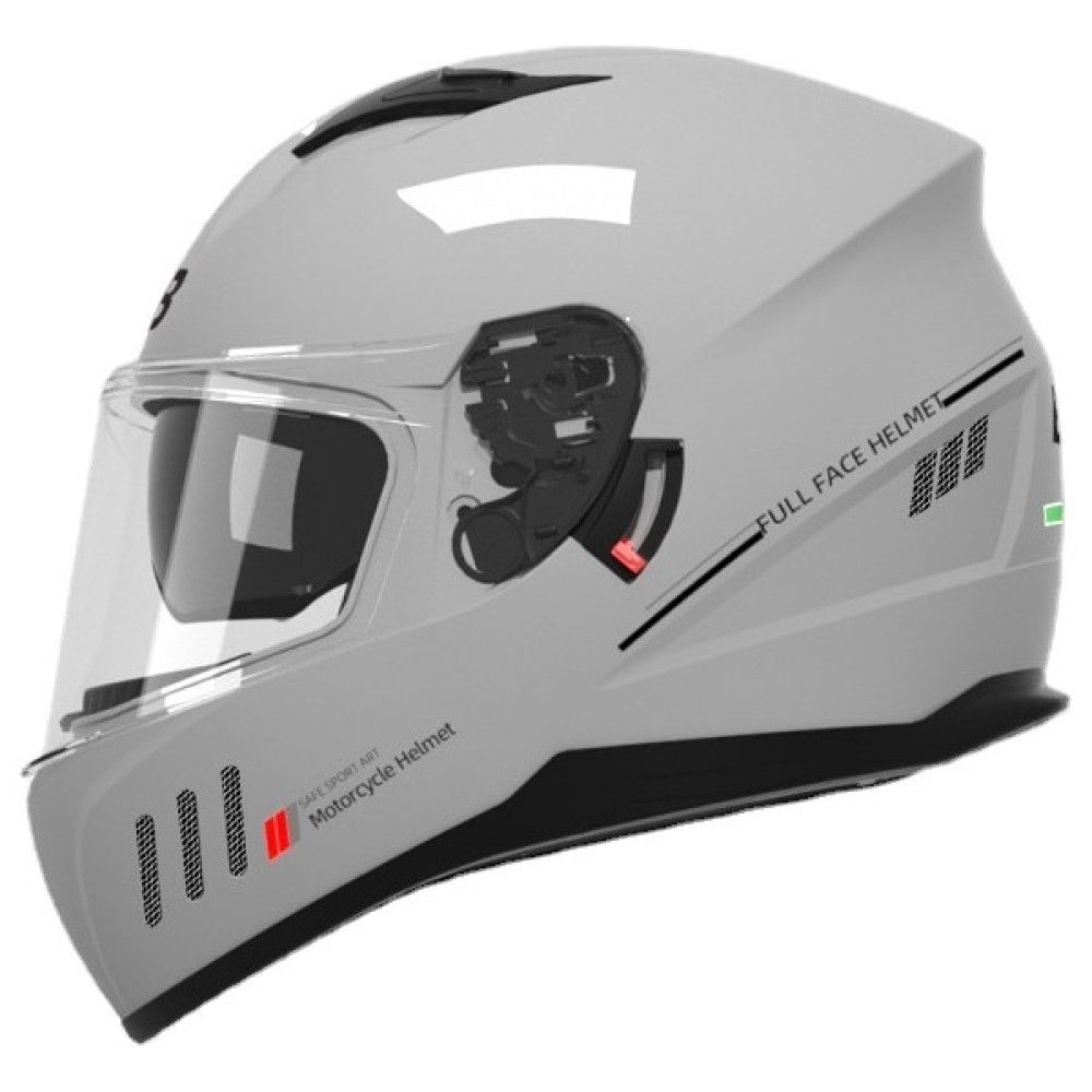 Kapalı Kask Rapid Mat Full Face Motosiklet Kaskı (Yurt Dışından) - L - Gri Motorsiklet Kaskları Fiyatı
