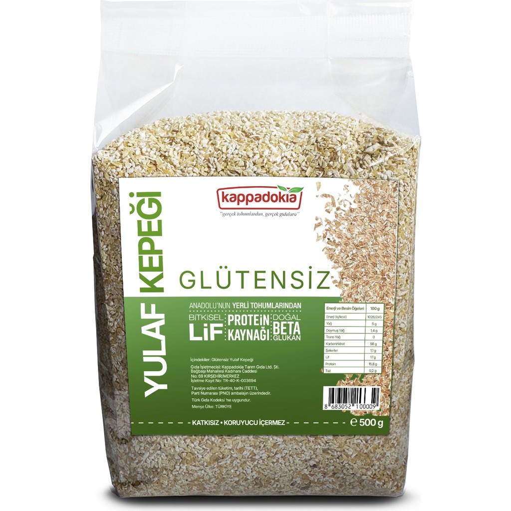 Kappadokia Glütensiz Yulaf Kepeği 500 G - 500 gr Kahvaltılık Gevrek Fiyatı