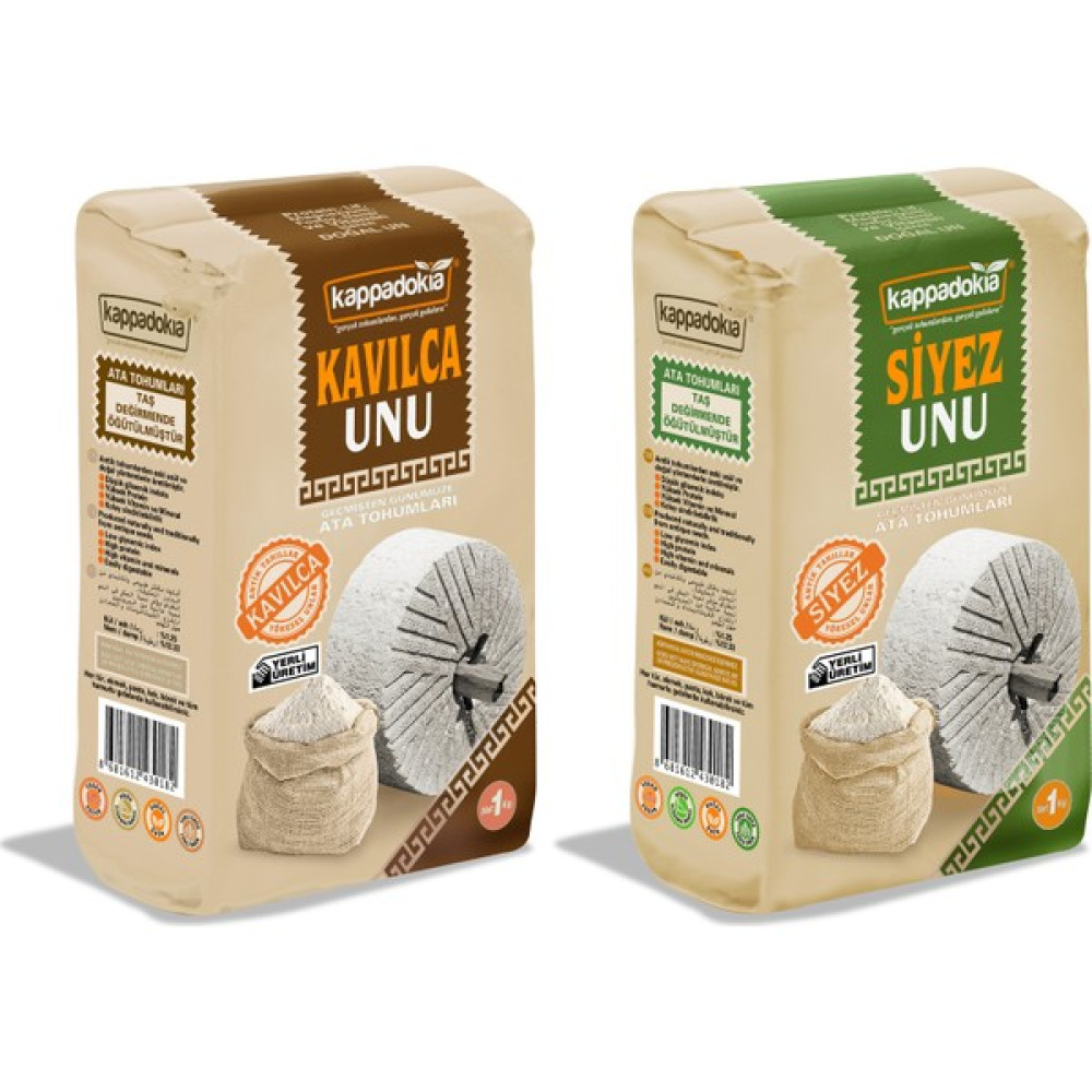 Kappadokia Siyez Unu 1 kg + Kavılca Unu 1 kg Un ve İrmik Fiyatı