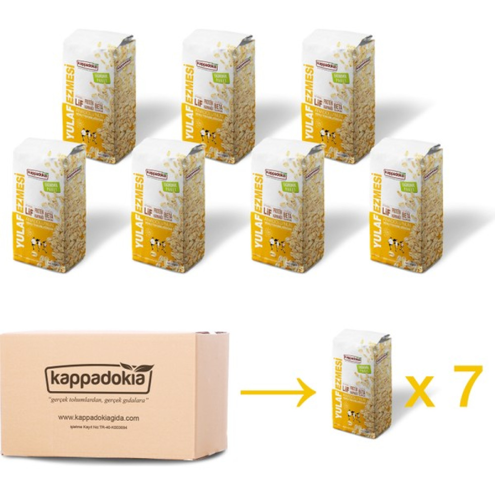 Kappadokia Yedili Koli Yulaf Ezmesi - (7 x 1 Kg) - 1 kg Diğer Fiyatı