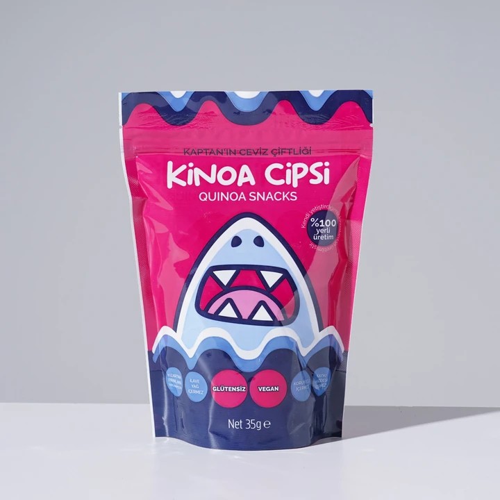Kaptan`ın Ceviz Çiftliği Sağlıklı Atıştırmalık Glütensiz ve Vegan Kinoa Cipsi (35 G) - 35 gr Cips Fiyatı