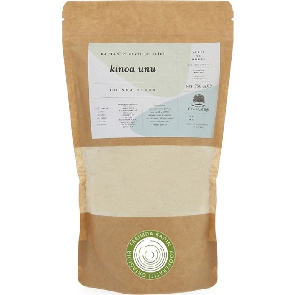 Kaptan'ın Ceviz Çiftliği Tarımda Kadın Yerli Kinoa Unu 750 gr Diğer Fiyatı