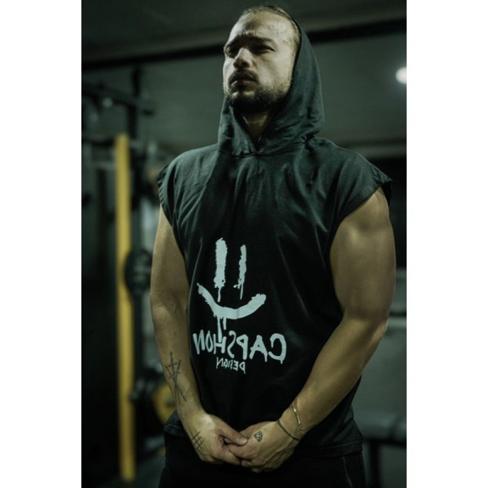 Kapüşonlu Sporcu Atleti Fitness Gym Toptank Erkek Atlet / Fanila Fiyatı