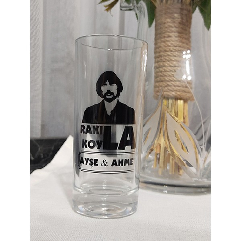 Kara Bilişim Rakı Bardağı Kişiye Özel Yada Firmaya Özel Baskı Oto Boyaları Fiyatı