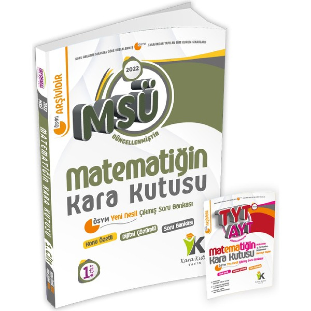 Kara Kutu Yayınları 2022 Msü Matematiğin Kara Kutusu 1.cilt Konu Özetli Dijital Çözümlü Çıkmış Soru Bankası KPSS Fiyatı
