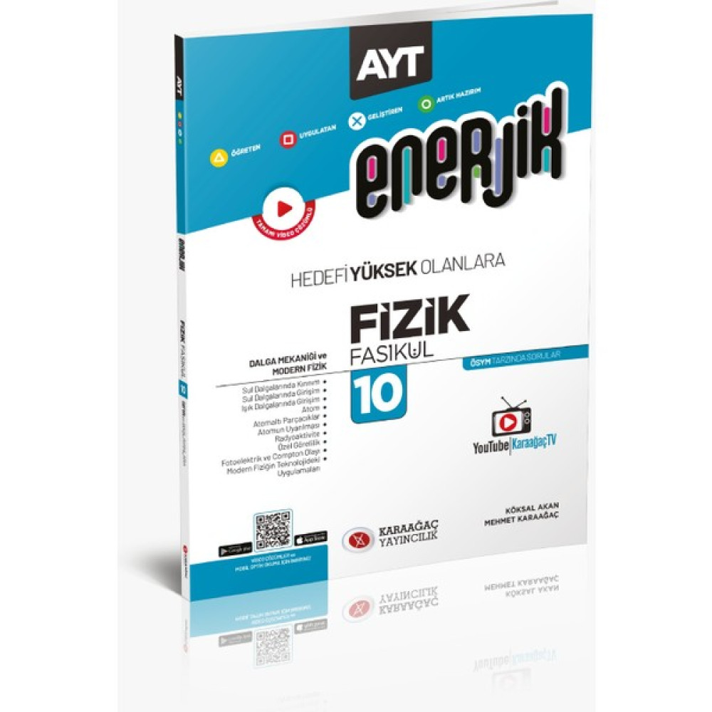 Karaağaç Yayınları 2023 Enerjik AYT Fizik Fasikülleri 10 Temel Yeterlilik Testi (TYT) Fiyatı