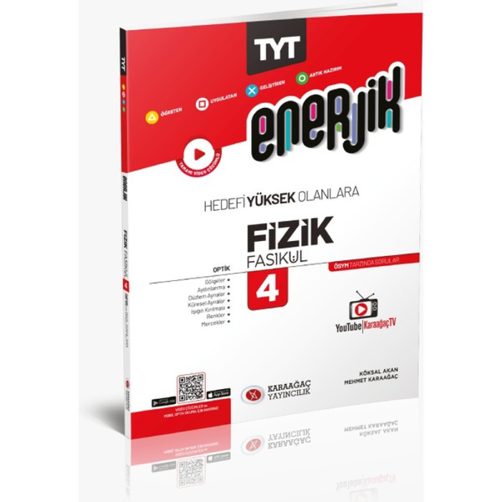 Karaağaç Yayınları 2023 Enerjik TYT Fizik Fasikülleri 4 Temel Yeterlilik Testi (TYT) Fiyatı