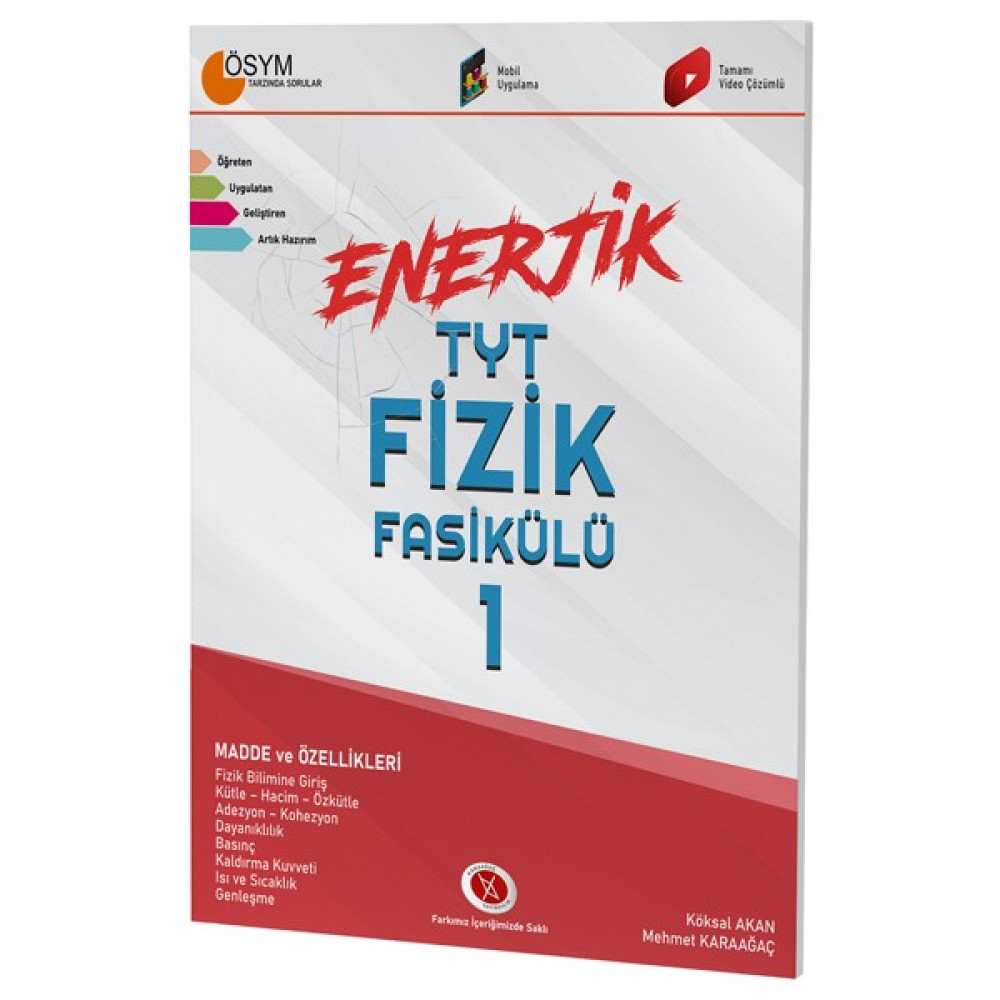 Karaağaç Yayınları Enerjik Tyt Fizik Fasikülü 1 Kaynak Kitapları Fiyatı