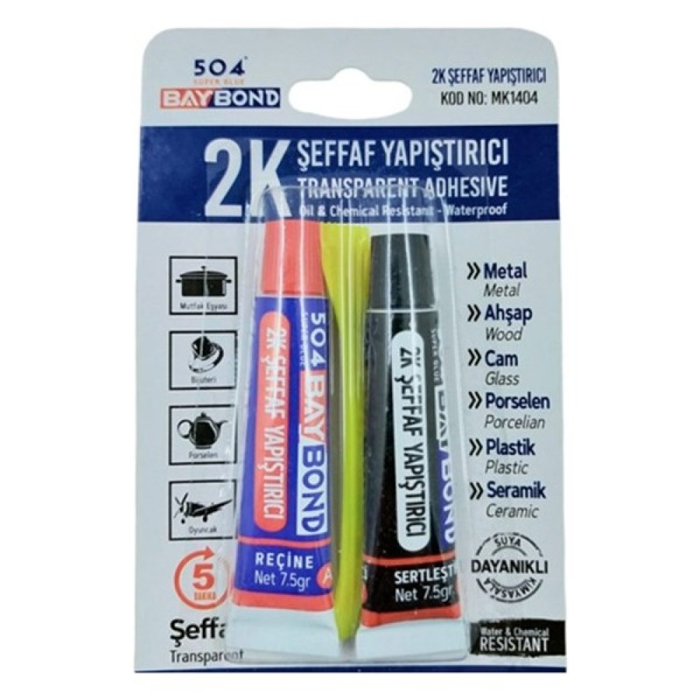 Karaaliler 504 2k Şeffaf Epoksi Çelik Yapıştırıcı 15 Gr Nalburiye & Hırdavat Fiyatı