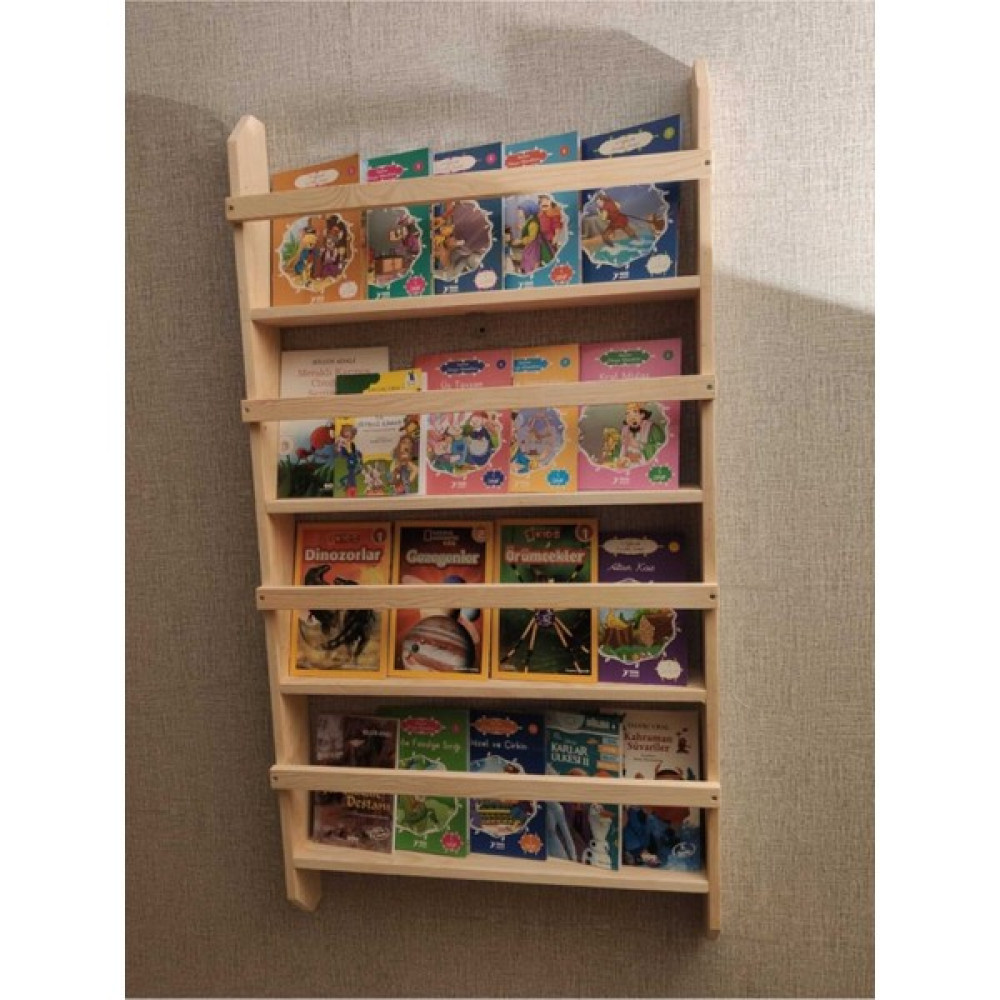 Karabeyoğulları Montessori Çocuk Kitaplık Duvar Rafı Fiyatı