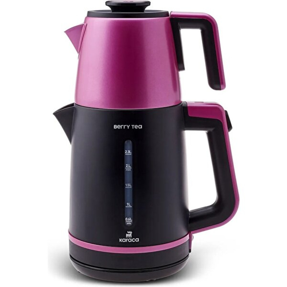 Karaca Berry Tea XL 2in1 Çelik Demlikli Çay Makinesi ve Kettle Pinkberry - Pembe Çay Makineleri Fiyatı