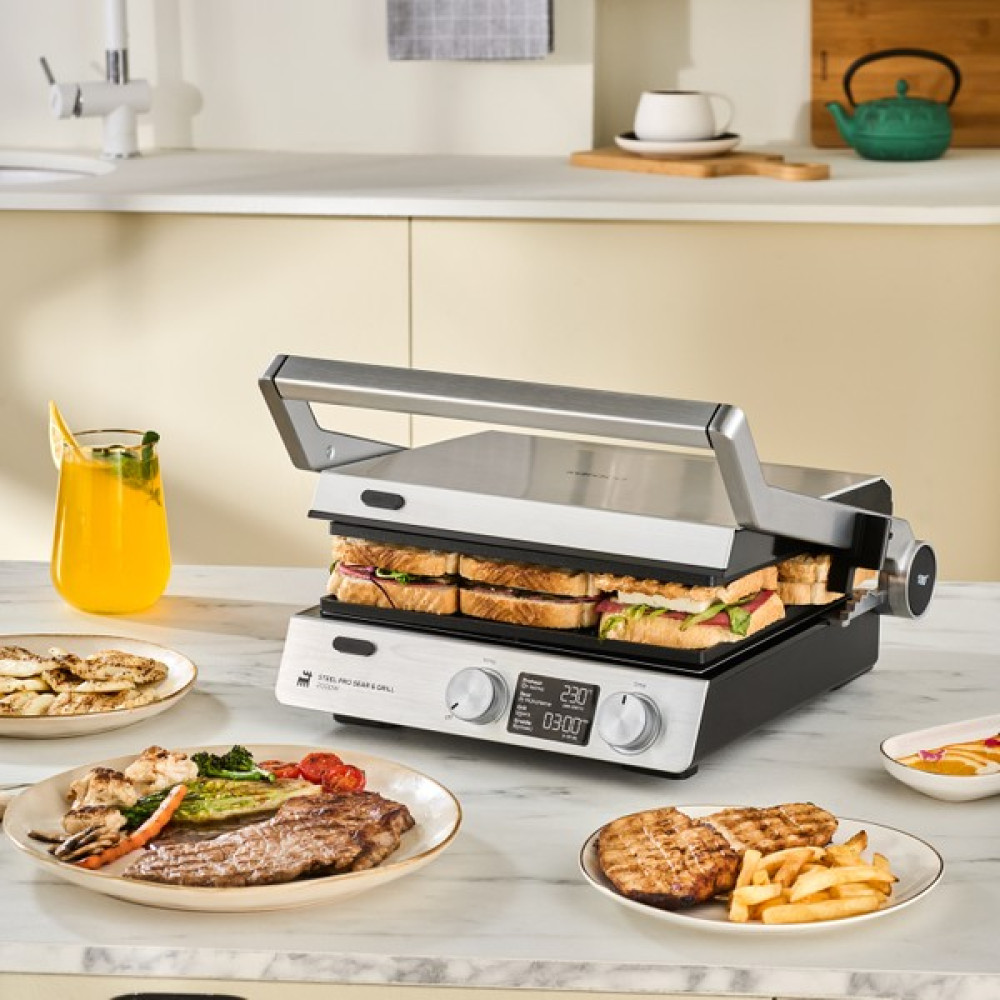 Karaca Compact Steel Pro Sear And Grill Inox 2007 Izgara ve Tost Makinesi Tost Makineleri Fiyatı