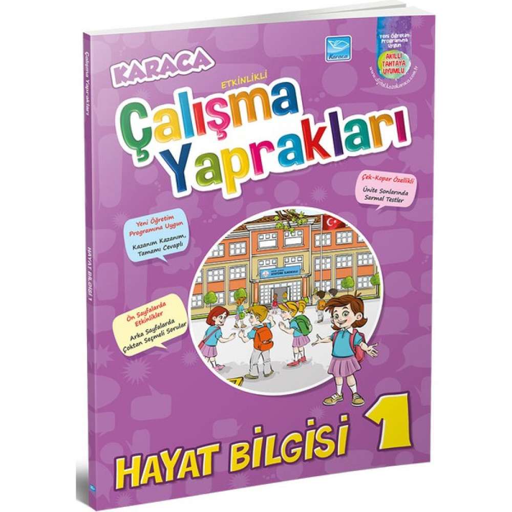 Karaca Eğitim Yayınları 1. Sınıf Hayat Bilgisi Etkinlikli Soru Bankası Çalışma Yaprakları Kaynak Kitapları Fiyatı