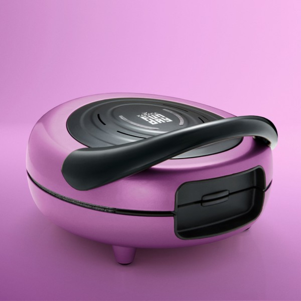 Karaca Funday Glossy Violet Çıkarılabilir Plakalı Waffle Makinesi 1000W - Fuşya Waffle Makinesi Fiyatı