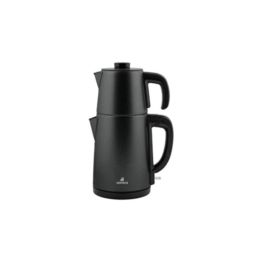 Karaca Gastro Dem 2 in 1 Çelik Inox Shiny Black Çay Makinesi ve Su Isıtıcı Çay Makineleri Fiyatı