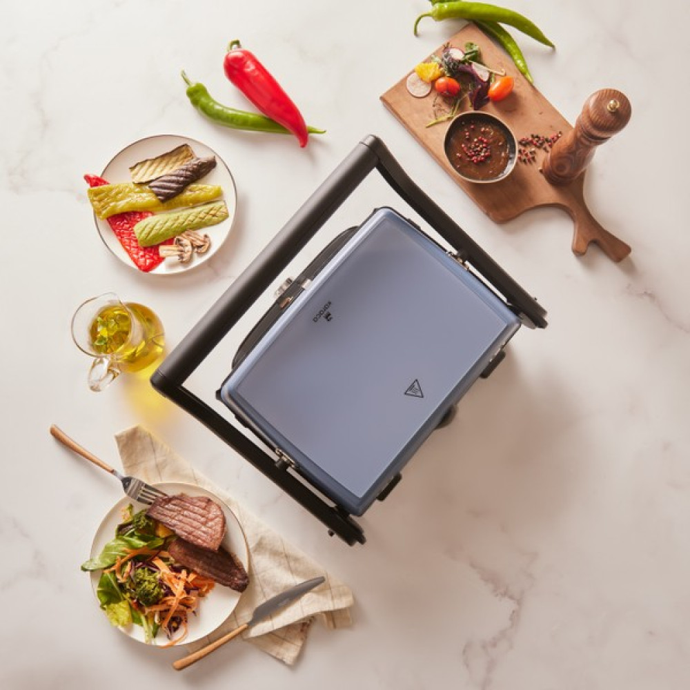 Karaca Gastro Grill Glass Premium 2400W Tost ve Izgara Makinesi Ocean Wave - Mavi Tost Makineleri Fiyatı