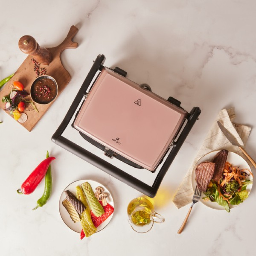 Karaca Gastro Grill Glass Premium 2400W Tost ve Izgara Makinesi Rosegold - Rose Gold Tost Makineleri Fiyatı