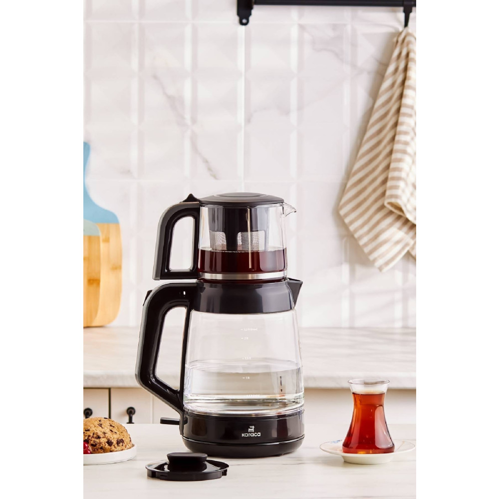 Karaca Glass Tea Xl 2 In 1 Cam Su Isıtıcı & Çay Makinesi Antrasit Çay Makineleri Fiyatı