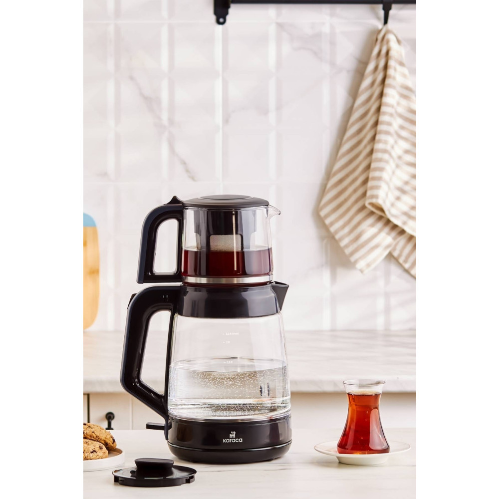 Karaca Glass Tea Xl 2 In 1 Cam Su Isıtıcı & Çay Makinesi Ocean Wave Çay Makineleri Fiyatı