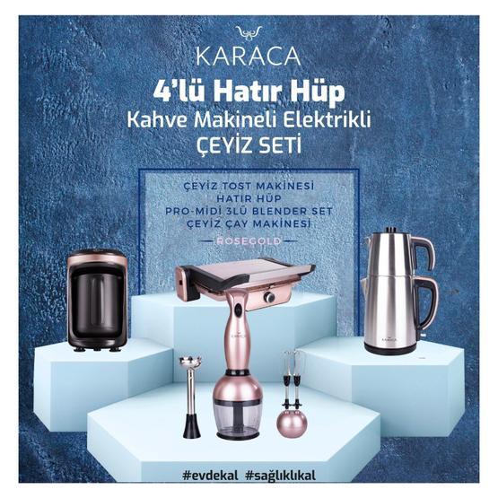 Karaca Hatır Hüp 4'lü Rosegold Çeyiz Seti