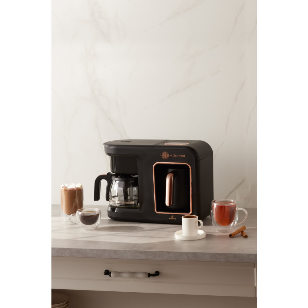 Karaca Hatır Plus Mod 5 In 1 Essential Kahve Makinesi Black Copper Kahve Makineleri Fiyatı