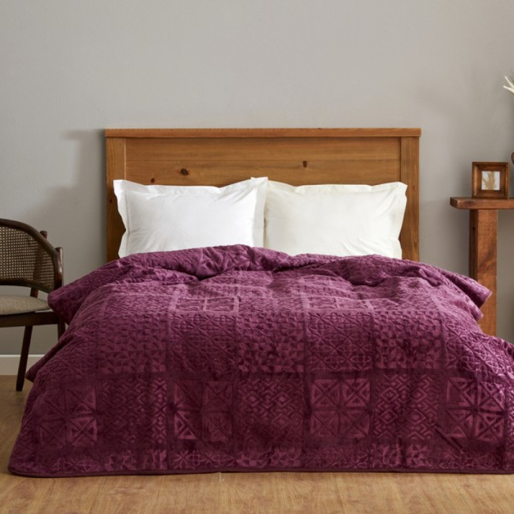 Karaca Home Blair Tek Kişilik Battaniye Mürdüm - 160 x 220 cm Battaniye Fiyatı