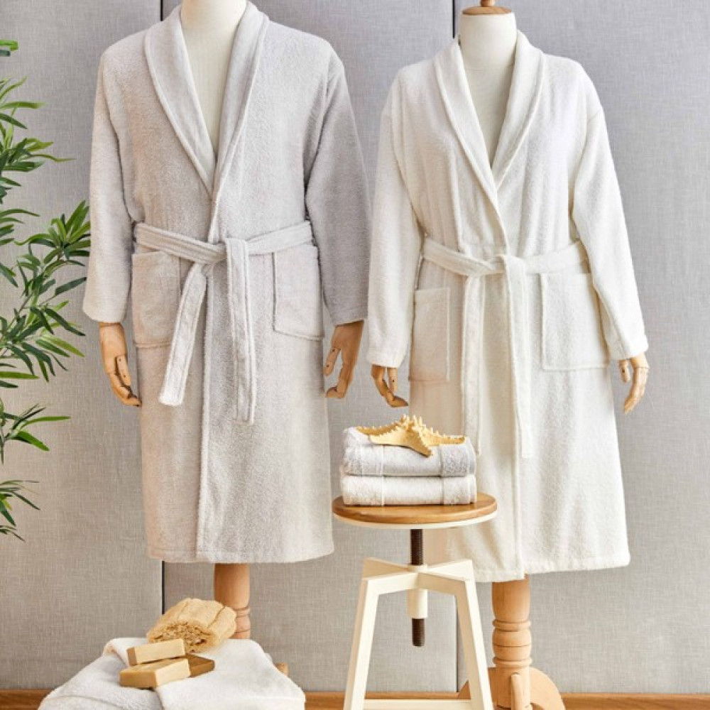 Karaca Home Casita Flos 6 Parça Bej Krem Aile Banyo Seti - S - M / L - XL Bornoz Fiyatı