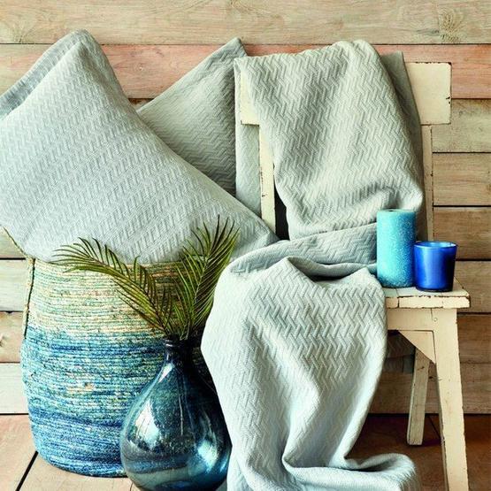 Karaca Home Charm Bold Mavi Tek Kişilik Yatak Örtüsü Seti