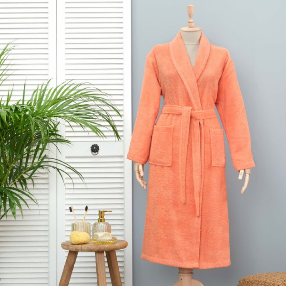 Karaca Home Daily Soft Somon %100 Pamuk Kadın Bornoz S/M - S - M Bornoz Fiyatı