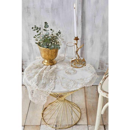 Karaca Home Dolores Gold 15 Parça Nakışlı Salon Takımı
