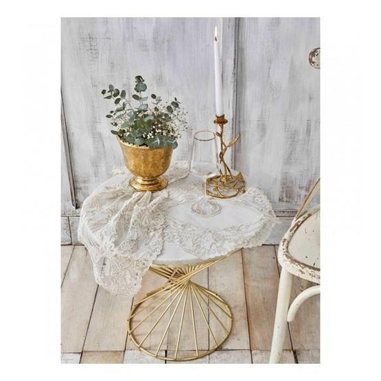 Karaca Home Dolores Gold 15 Parça Nakışlı Salon Takımı