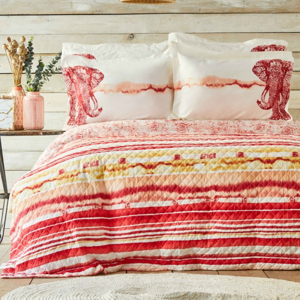 Karaca Home Nalini Mercan Çift Kişilik Complete Takım - 240 x 260 cm - Bej Nevresim Takımı Fiyatı