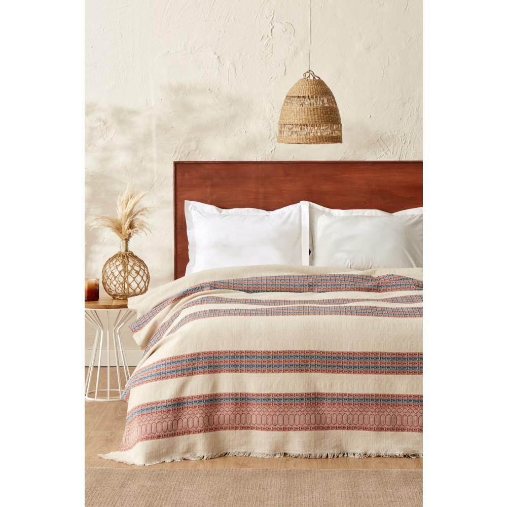 Karaca Home Rhapsody Terracotta Çift Kişilik Yatak Örtüsü Yatak Örtüsü Fiyatı