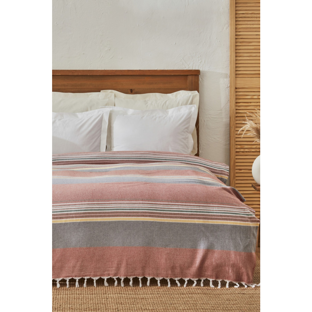 Karaca Home Salerno Çift Kişilik Peştamal Pike Terracota Pike & Pike Takımı Fiyatı