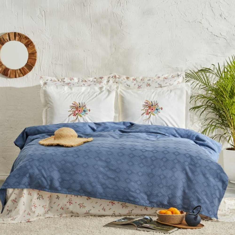 Karaca Home Spring Çift Kişilik Nish Set Beyaz - 200 x 220 cm Nevresim Takımı Fiyatı