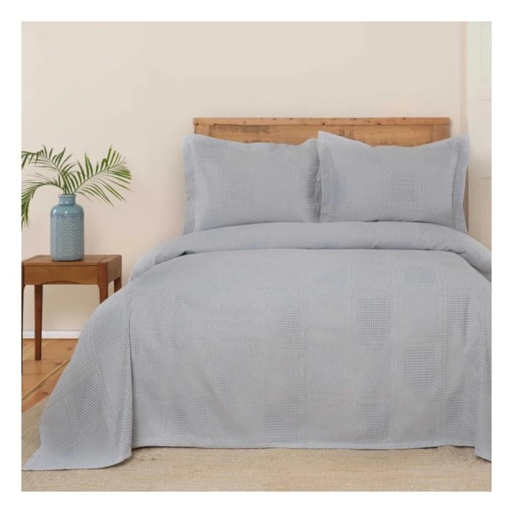 Karaca Karacahome Betra Acık Mavi Çift Kişilik Yatak Örtüsü Seti - 230 x 240 cm - Açık Mavi Yatak Örtüsü Fiyatı