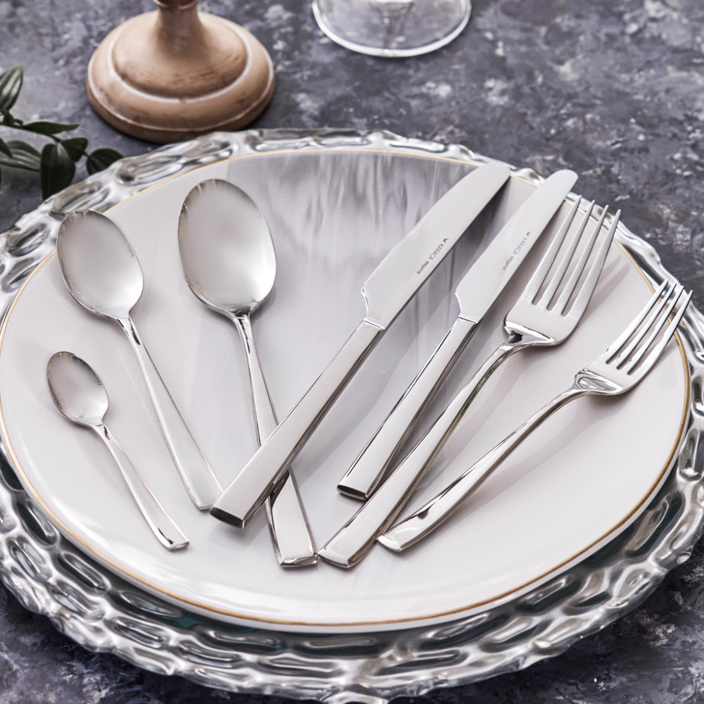 Karaca Linus 84 Parça 12 Kişilik Çatal Kaşık Bıçak Takımı Elegance Kutulu - Gümüş Çatal / Kaşık / Bıçak Takımları Fiyatı