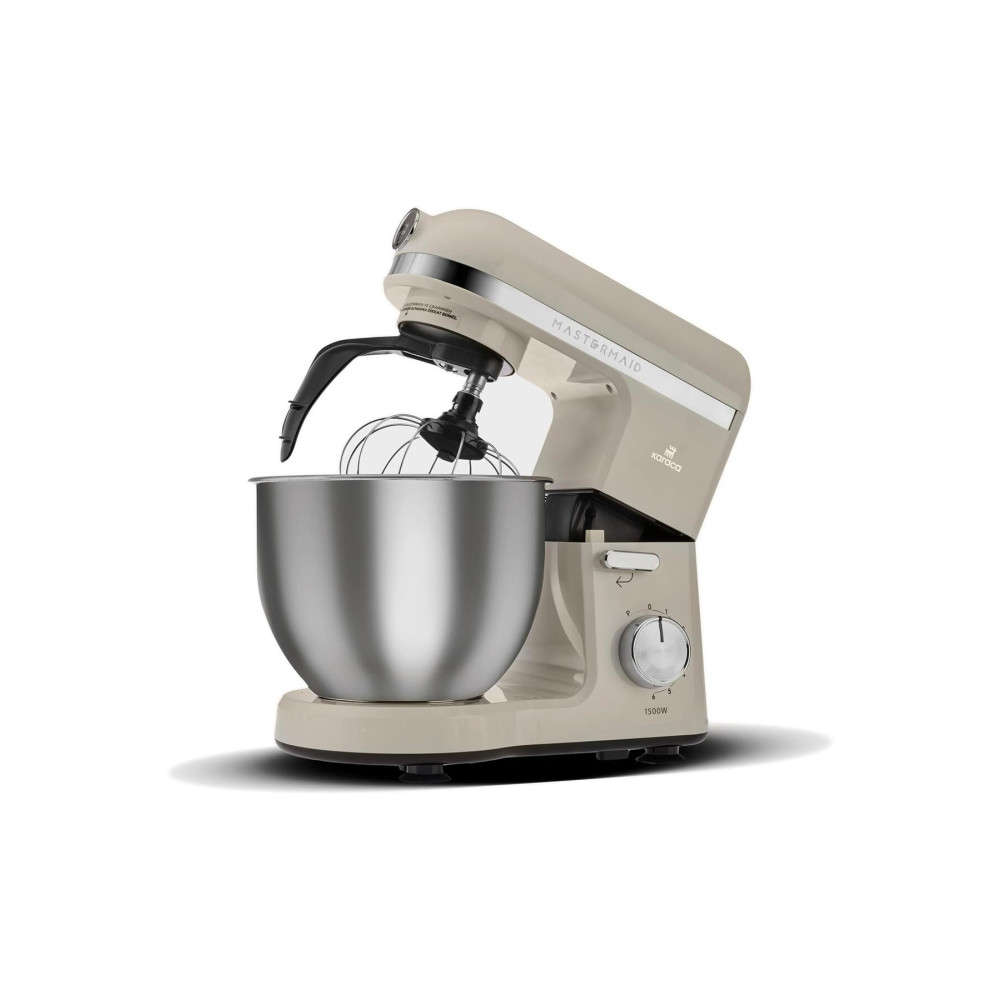 Karaca Mastermaid Chef Pro Çift Kollu Mutfak Şefi 1500 W Iconic Beige Mikserler Fiyatı