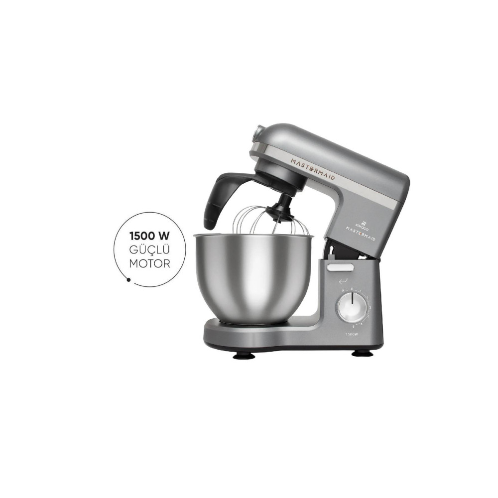 Karaca Mastermaid Chef Pro Çift Kollu Mutfak Şefi 1500 W Space Gray Mikserler Fiyatı