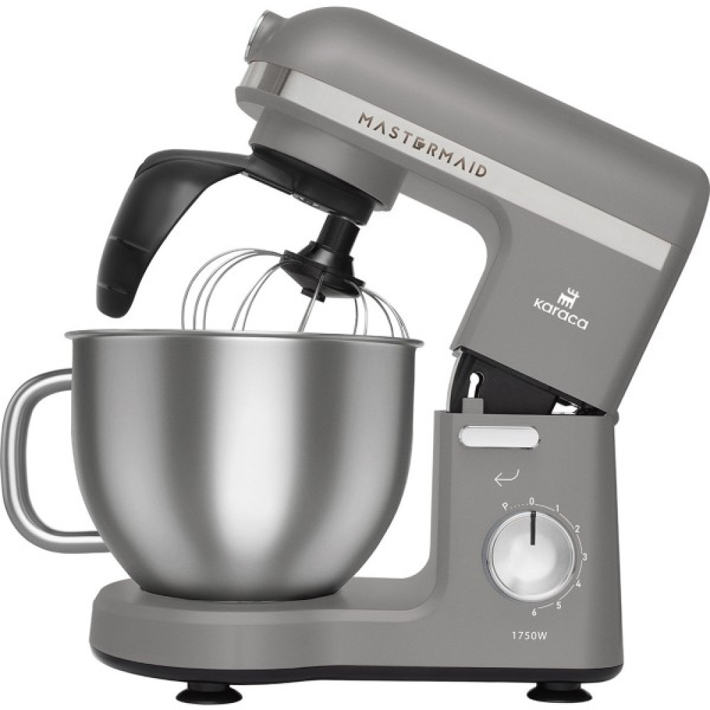 Karaca Mastermaid Chef Pro Çift Kollu Stand Mikser Storm Grey 1750 W - Storm Gray Mikserler Fiyatı