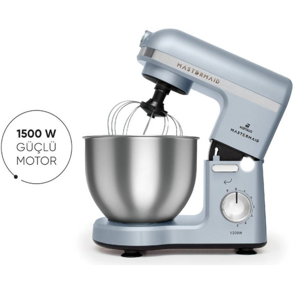 Karaca Mastermaid Chef Stand Mikser Foggy Blue 1500W 5 Lt - Açık Mavi Mikserler Fiyatı
