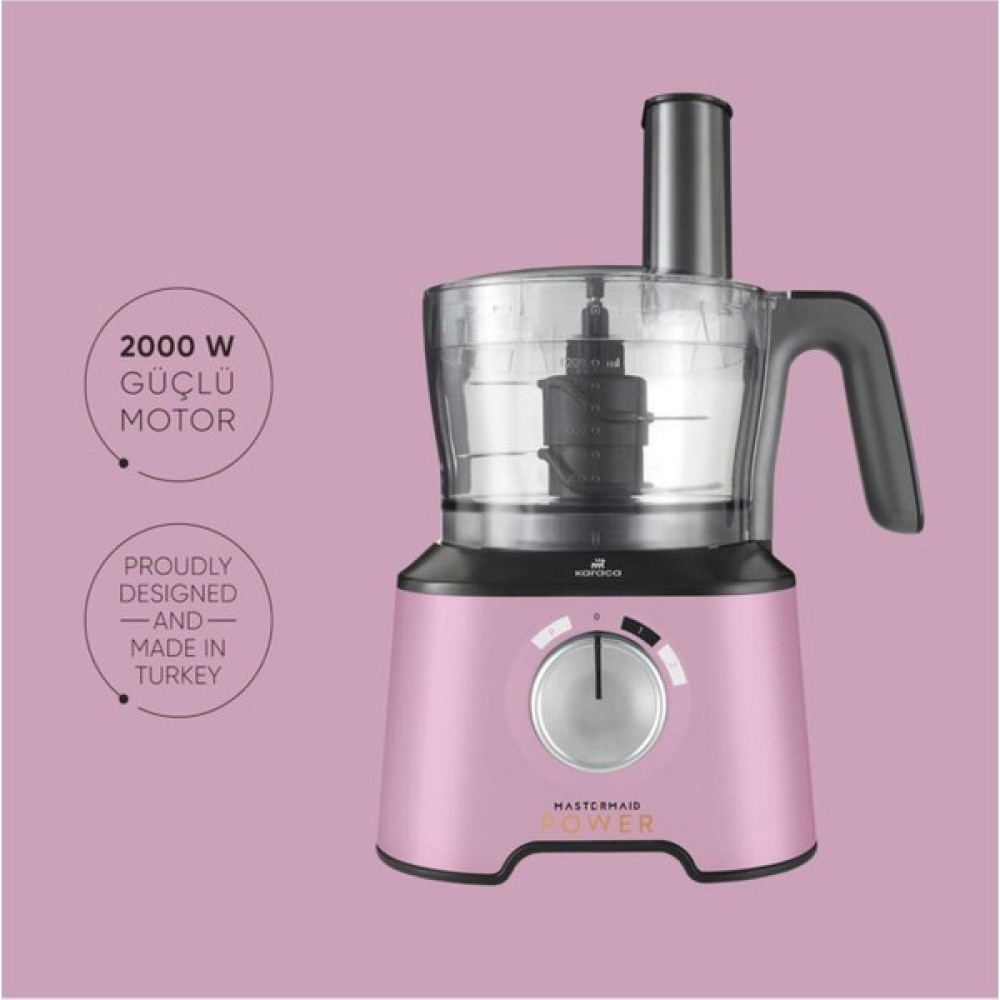 Karaca Mastermaid Power Essential Pink Gıda Hazırlama Seti 2000W - Pembe Doğrayıcılar / Rondolar Fiyatı