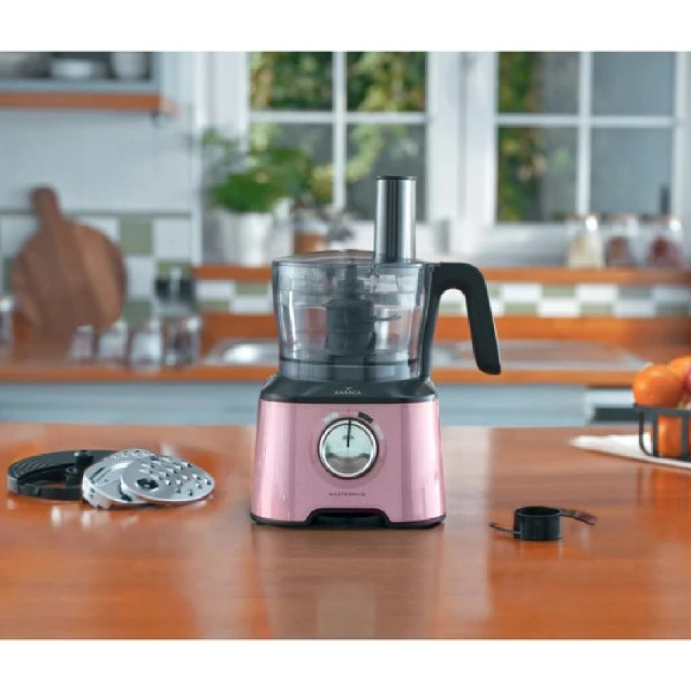 Karaca Mastermaid Power Essential Pink Mutfak Robotu, Blender Seti 2000W - Pembe Blenderler Fiyatı