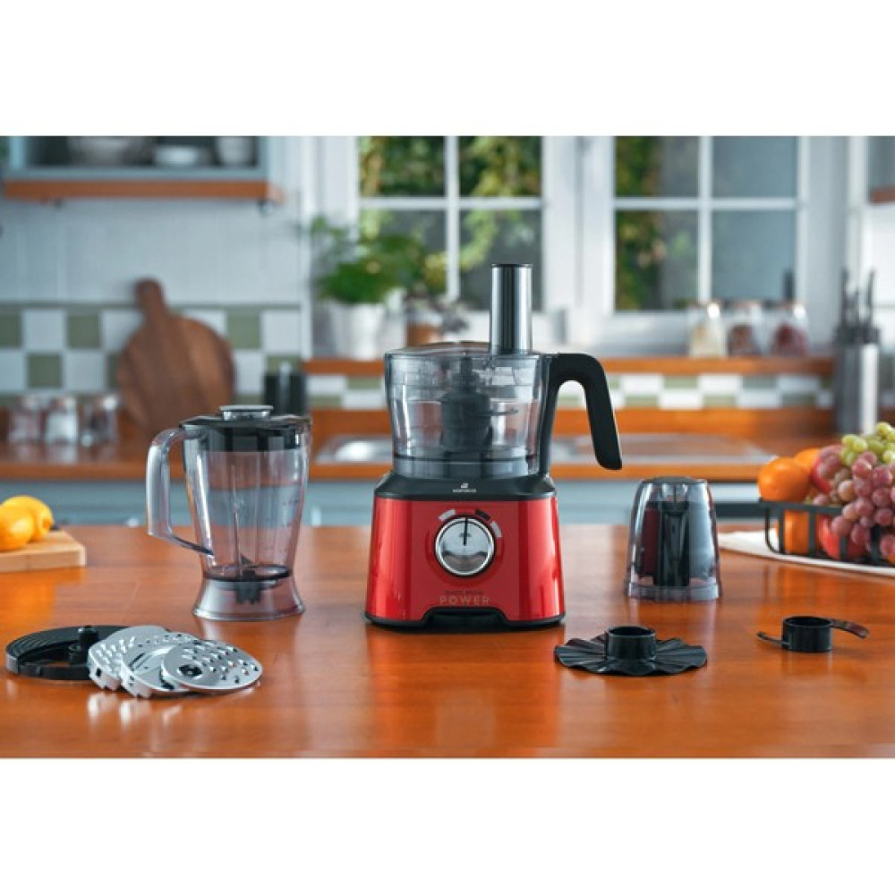 Karaca Mastermaid Power Max 11 In 1 Mutfak Robotu Imperial Red - Kırmızı Mutfak Robotları Fiyatı