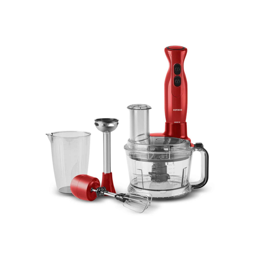 Karaca Pro Multimax 6 in 1 Çok Amaçlı Mutfak Robotu Red Blenderler Fiyatı