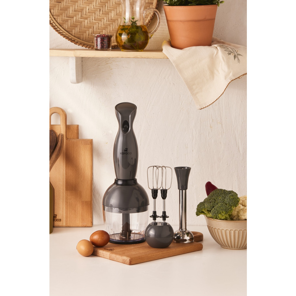 Karaca Profoodmix 3lü Blender Set Space Gray 1000w Blenderler Fiyatı